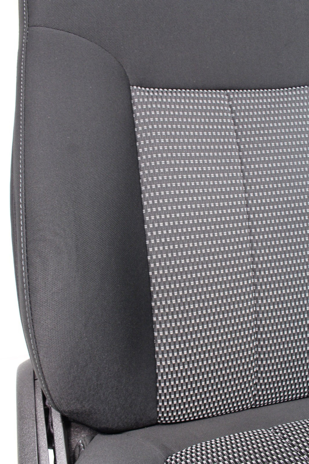 2009 - 2014 Ford F150 Front Seats, XL Black Gray Two-Tone Cloth, w/ Lumbar