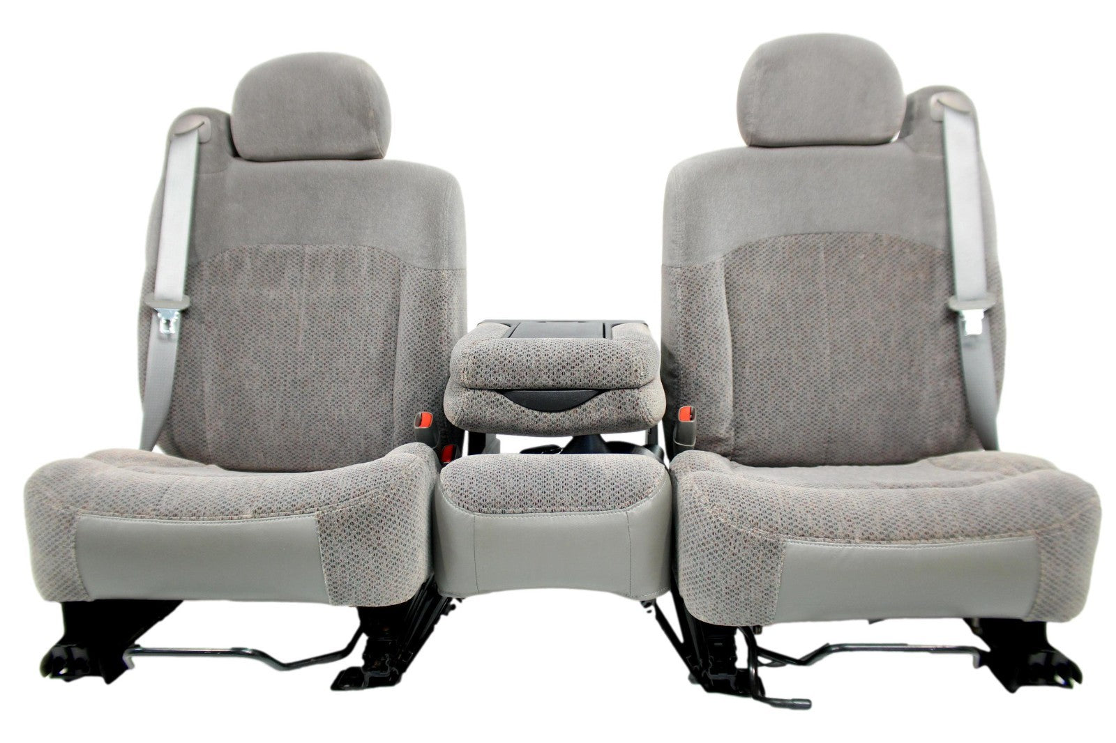 1999 - 2006 GM Sierra Silverado Front Seats, Manual Gray Cloth 40-20-40 w/ Entry