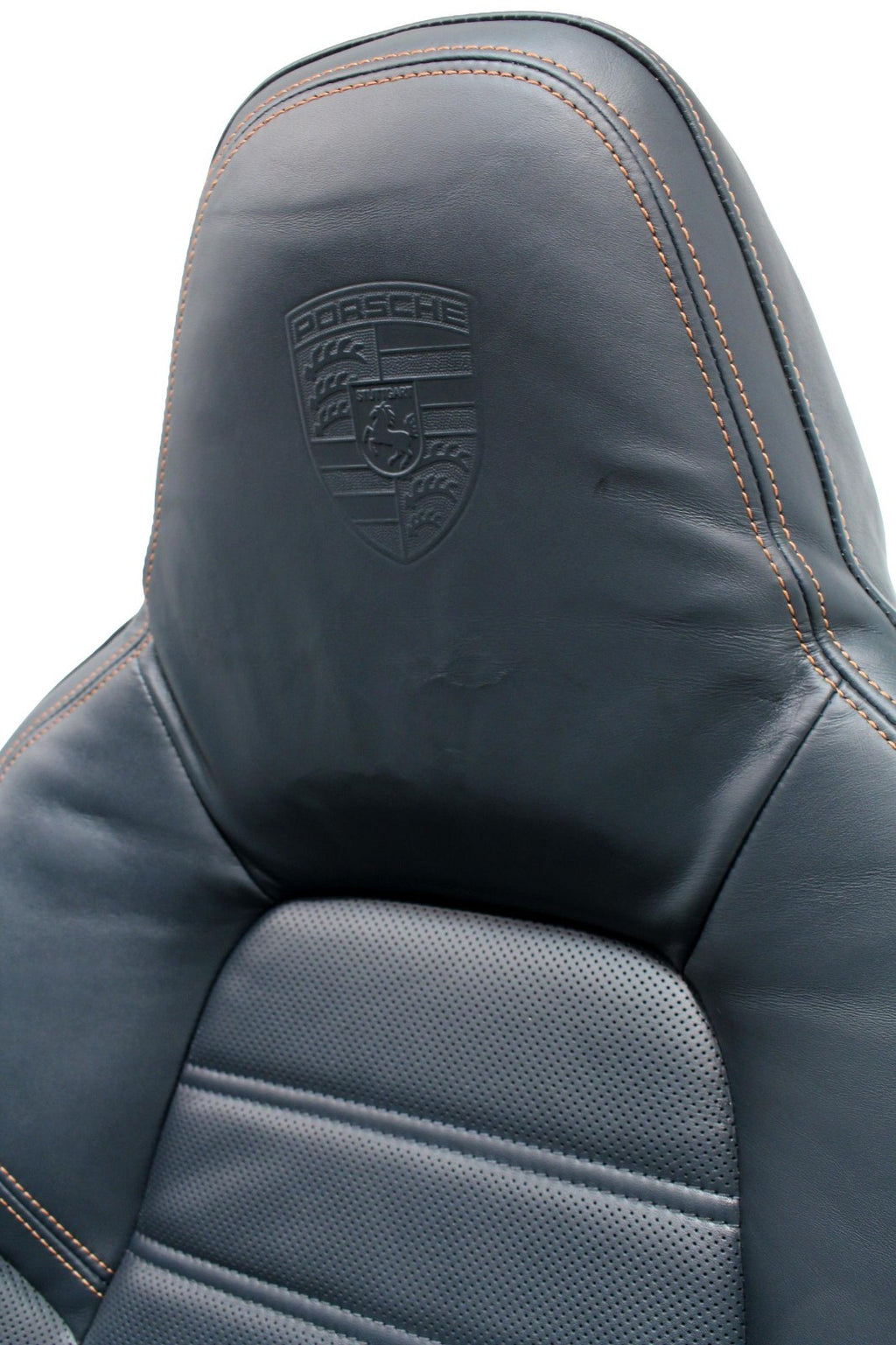 2020 2024 Porsche 911 992 Sport Seats 18-Way Graphite Blue Leather Cognac Stitch