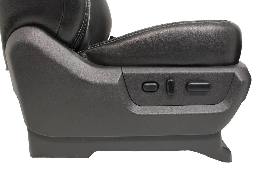1999 - 2016 Ford Super Duty Front Seats, Lariat Black Leather, Power Heat Cool