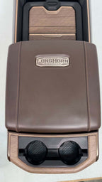 2019 - 2026 DT Ram 1500 Center Console, Brown Leather LONGHORN Wireless Charging