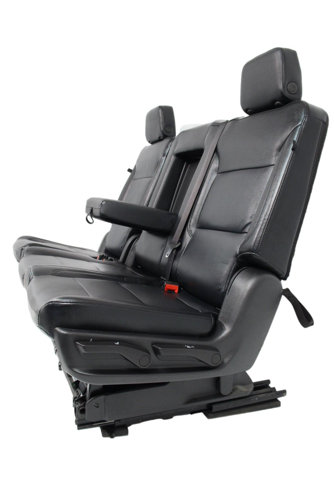 2021 – 2025 Chevy Suburban Tahoe 2nd Row Bench Seat, LT Black Leather w/ Armrest