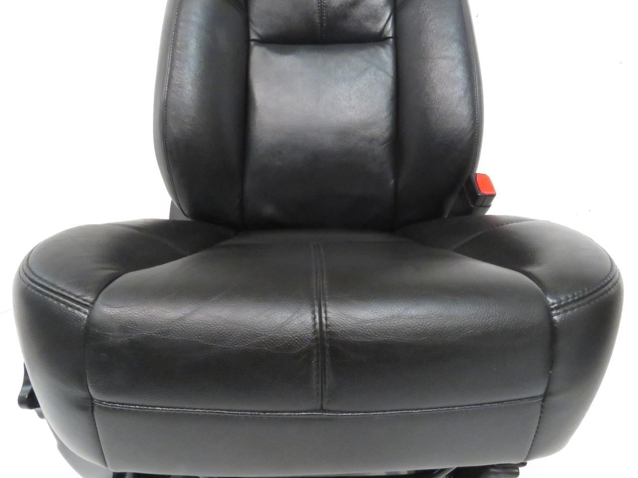 2007 - 2014 Sierra Silverado Front Seats, LT2 Black Leather, Heated & Powered