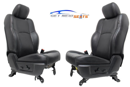 2009 - 2018 Dodge Ram Laramie Black Leather Heated & Cooled Front Seats