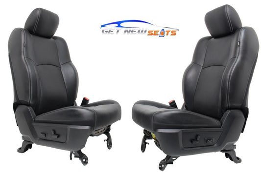 2009 - 2018 Dodge Ram Laramie Black Leather Heated & Cooled Front Seats
