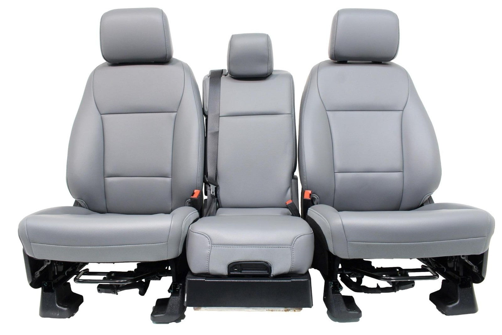 2023 - 2026 Ford Super Duty Front Seats, XL Slate Gray Vinyl Manual w/ Jumpseat