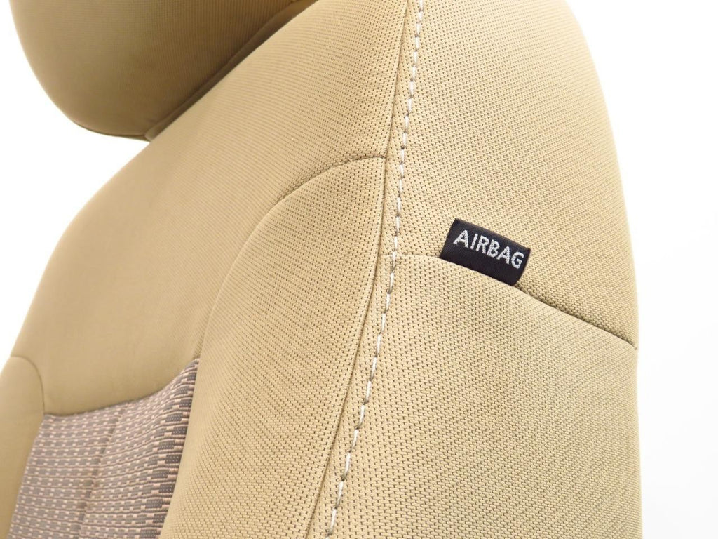 1999 - 2016 Ford Super Duty Front Seats, XLT Adobe Tan Cloth w/Power Driver OEM