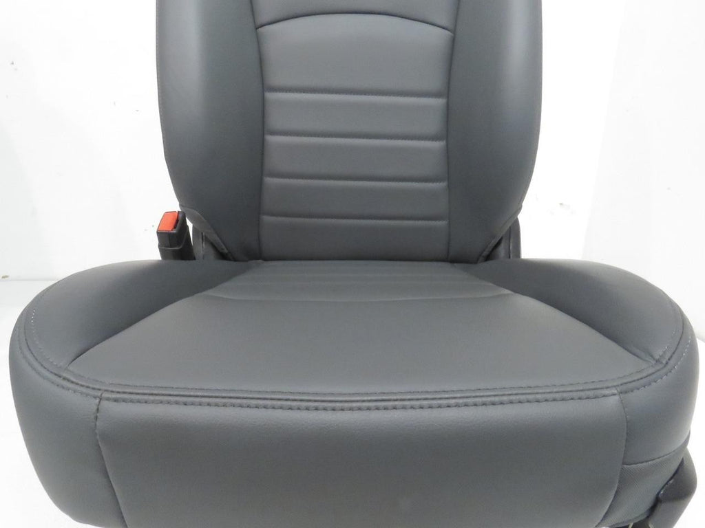 2009-2018 Dodge Ram Front Seats Pair, OEM Work Grade Gray Vinyl Manual LH RH