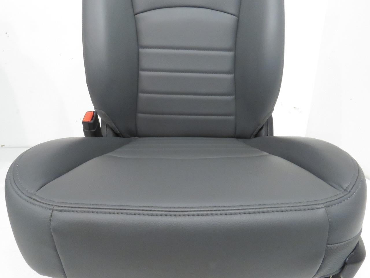 2009-2018 Dodge Ram Front Seats Pair, OEM Work Grade Gray Vinyl Manual LH RH