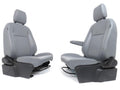 2015 - 2026 Ford Transit Front Seats, Pewter Gray Vinyl, Manual w/ Armrest