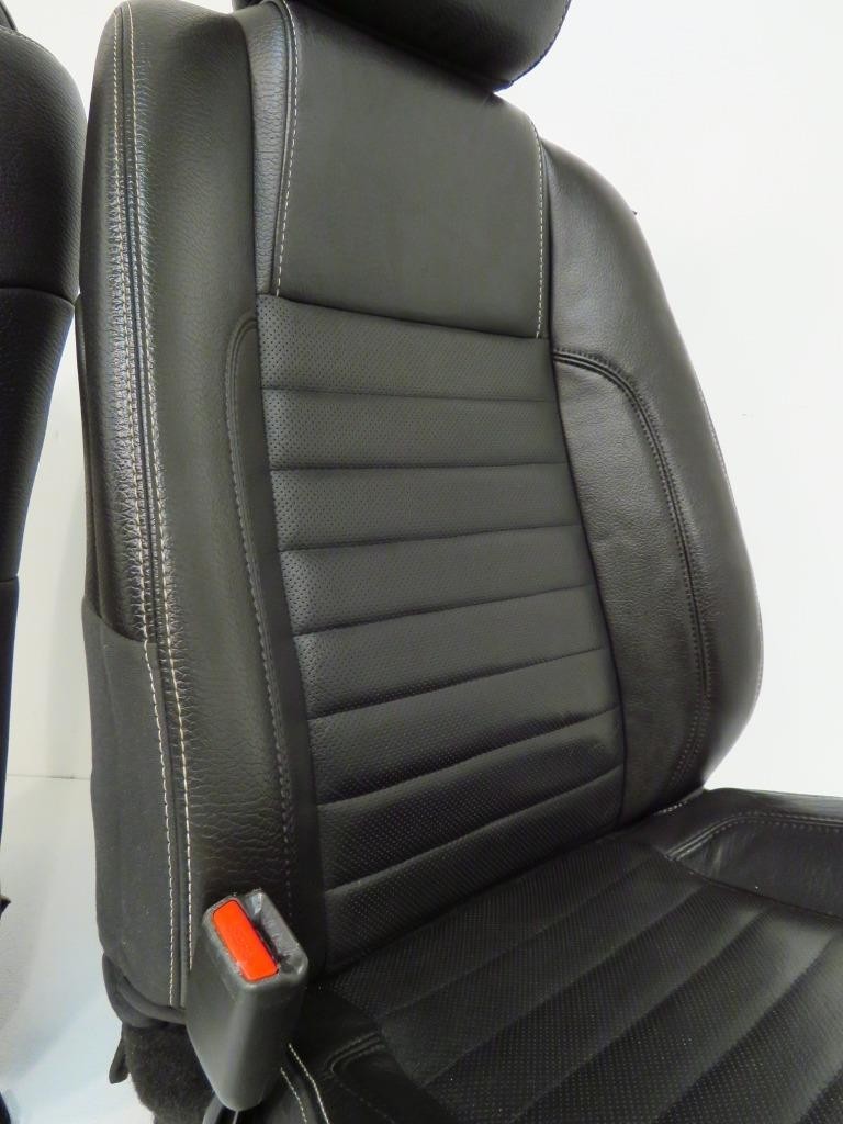 2005 - 2014 Ford Mustang Front Seats, GT Black Leather w/ Power Driver OEM