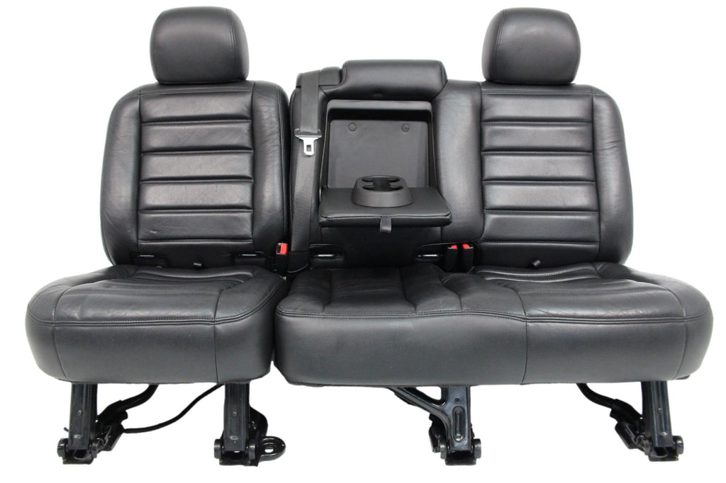 2003 - 2007 Hummer H2 Seats Set, Black Leather Powered Heated OEM