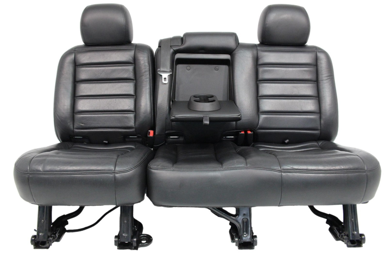 2003 - 2007 Hummer H2 Seats Set, Black Leather Powered Heated OEM