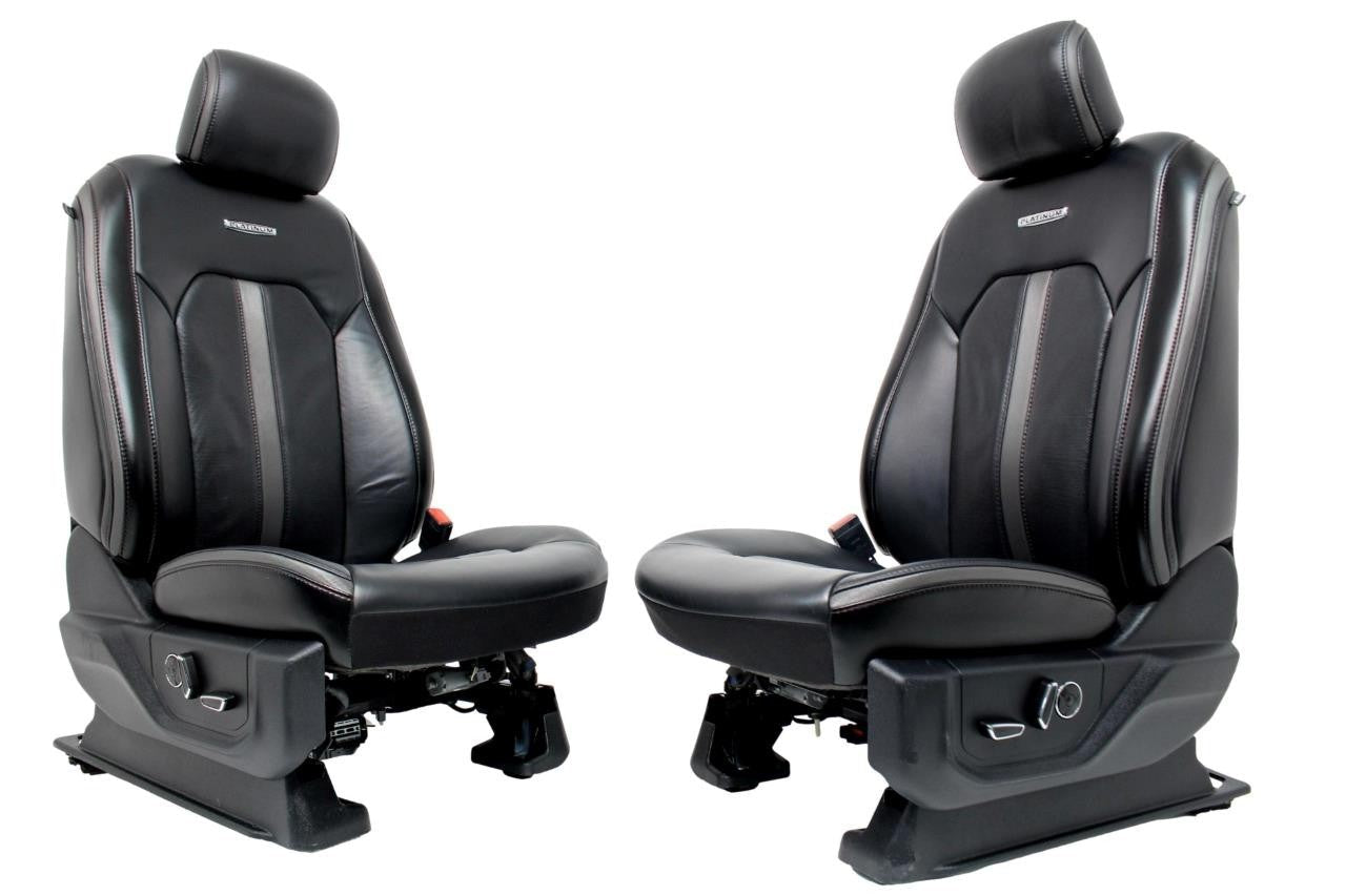 2015-2022 Ford F-Series Limited Black Leather Heated & Cooled Seats