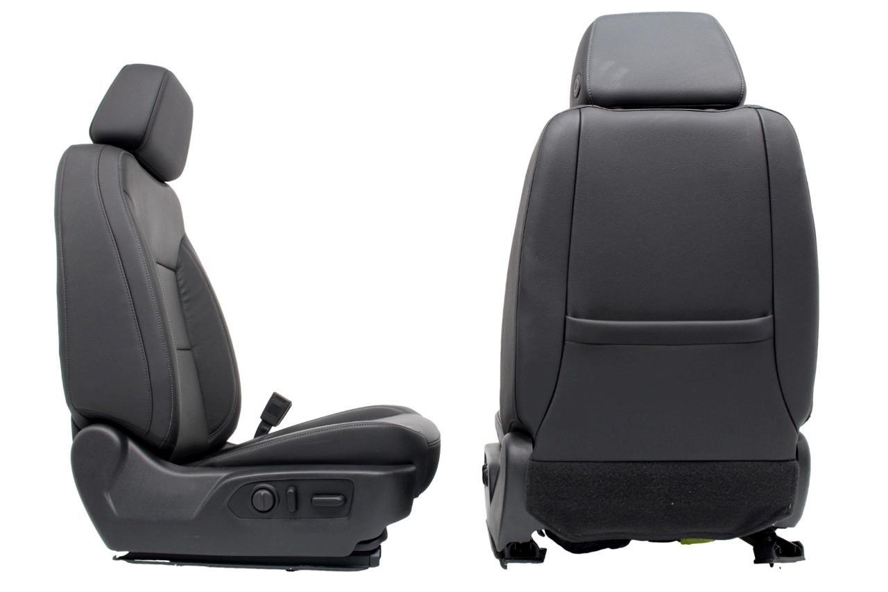 19-22 Silverado Sierra Heated Cooled Black Leather Seats Front & Rear Set OEM
