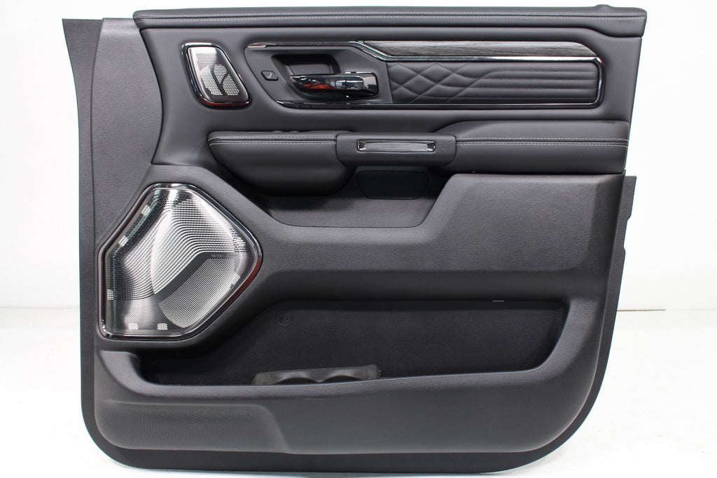 2019-2026 Ram 1500 Interior Seats Console Panels, Limited Quilted Black Leather