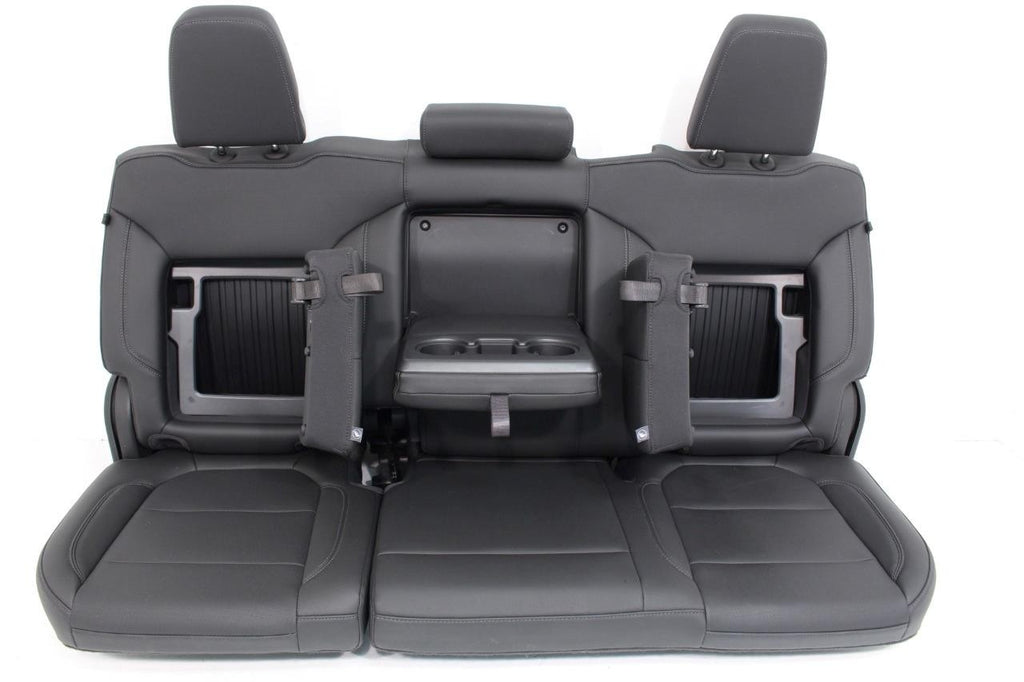2019 - 2026 Silverado Crew Cab Rear Seats w/ Hidden Storage, LTZ Black Leather