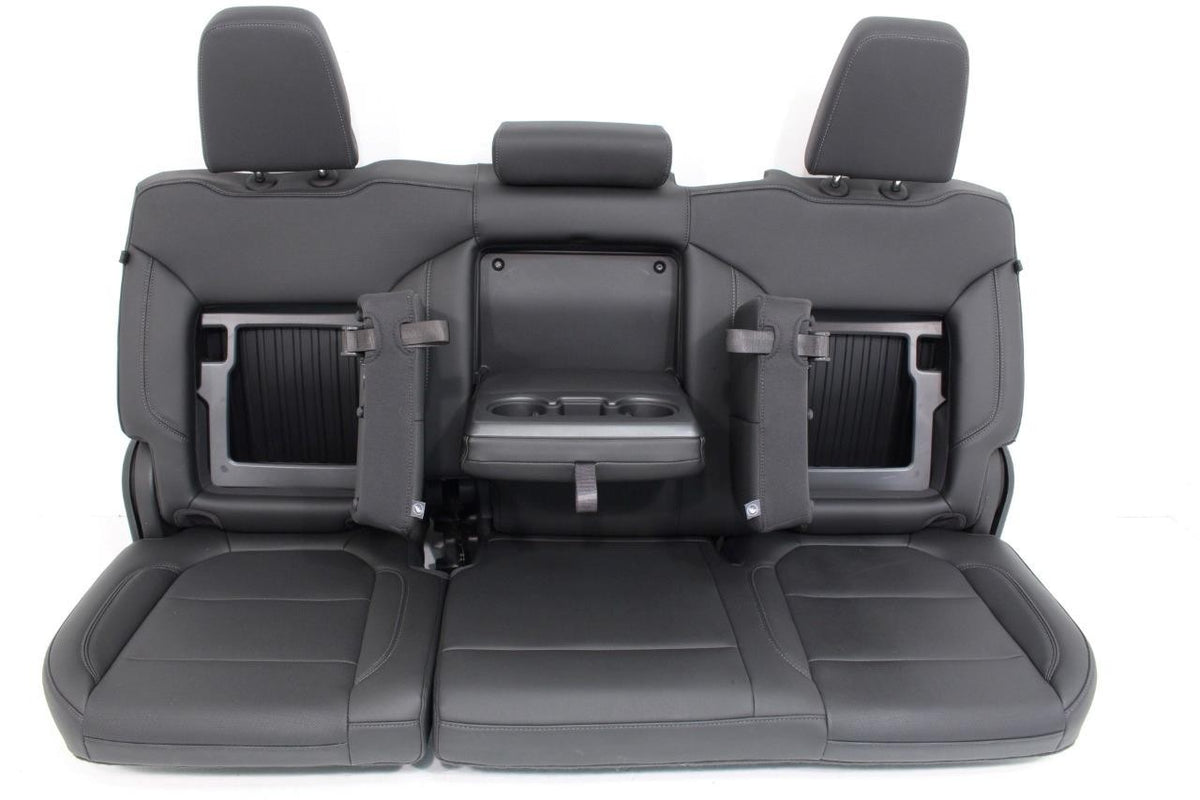2019 - 2026 Silverado Crew Cab Rear Seats w/ Hidden Storage, LTZ Black Leather