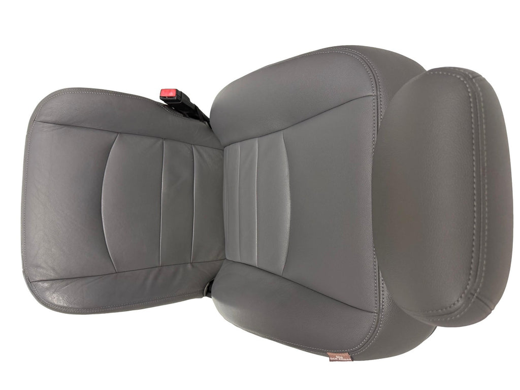 2009 - 2018 Dodge Ram Seats Set Crew Cab, Alea Gray Leather w/ OEM Power Driver
