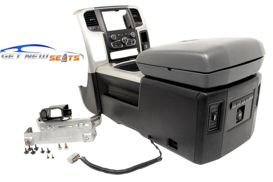 DODGE RAM CENTER CONSOLE KIT GRAY 1500 2500 3500 2013 2014 2015 2016 2017 2018