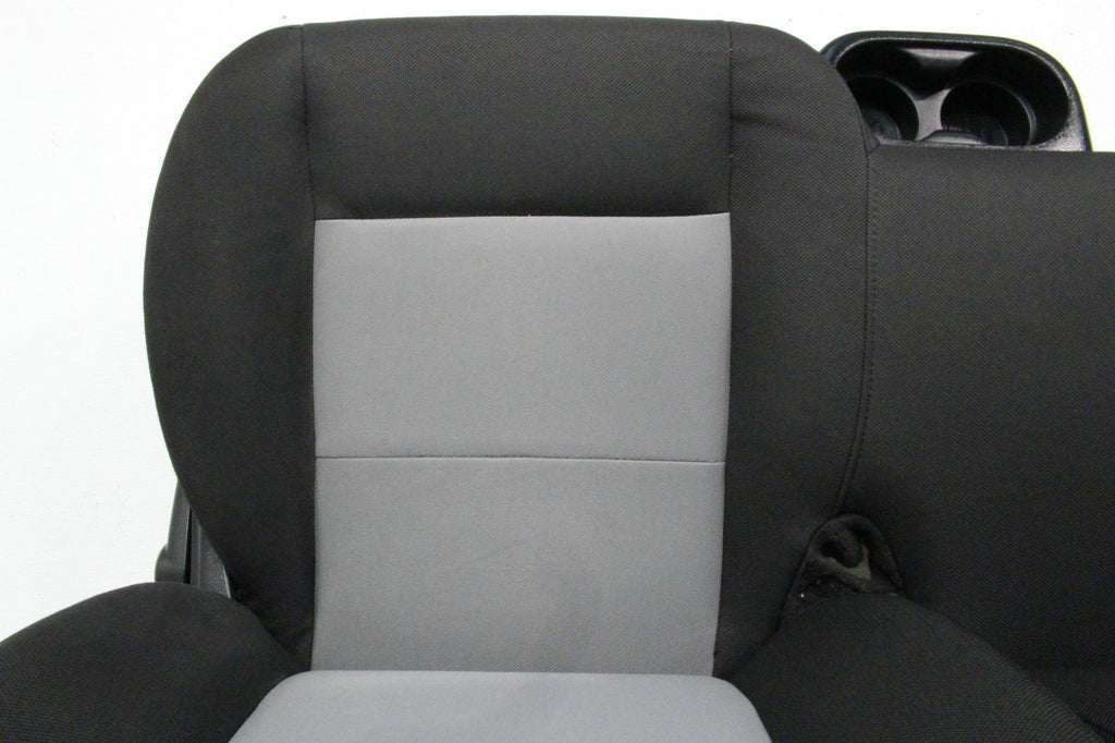 1998 - 2011 Ford Ranger Seats, 60-40 Split Bench, Black Gray Cloth, Extended Cab