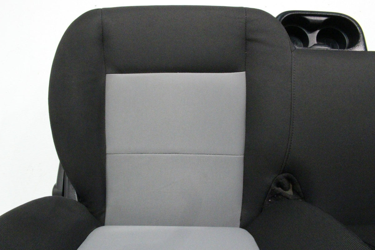 1998 - 2011 Ford Ranger Seats, 60-40 Split Bench, Black Gray Cloth, Extended Cab