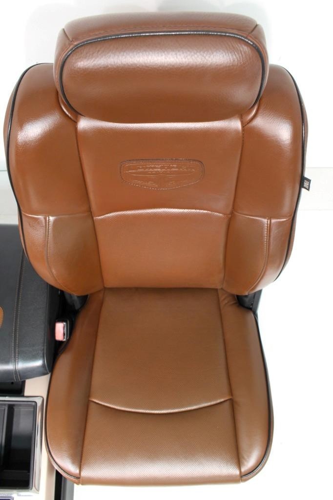 2002 - 2018 Ram Longhorn Seats Set, Crew Cab Cattle Brown Leather Heat & Cool