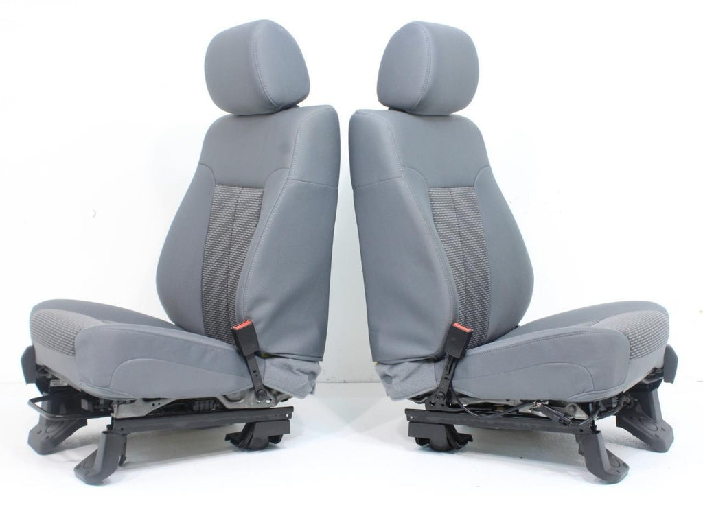 2011 - 2016 Ford Super Duty Front Seats, XLT Gray Cloth w/ Power Driver Fits 99+
