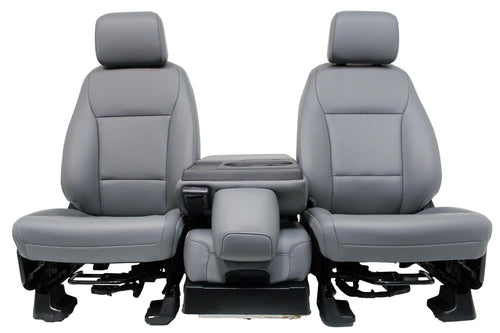 2023 - 2026 Ford Super Duty Front Seats, XL Slate Gray Vinyl Manual w/ Jumpseat