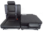 2007 - 2014 Escalade Chevy Suburban Tahoe Third Row Seat LTZ Black Leather Pair