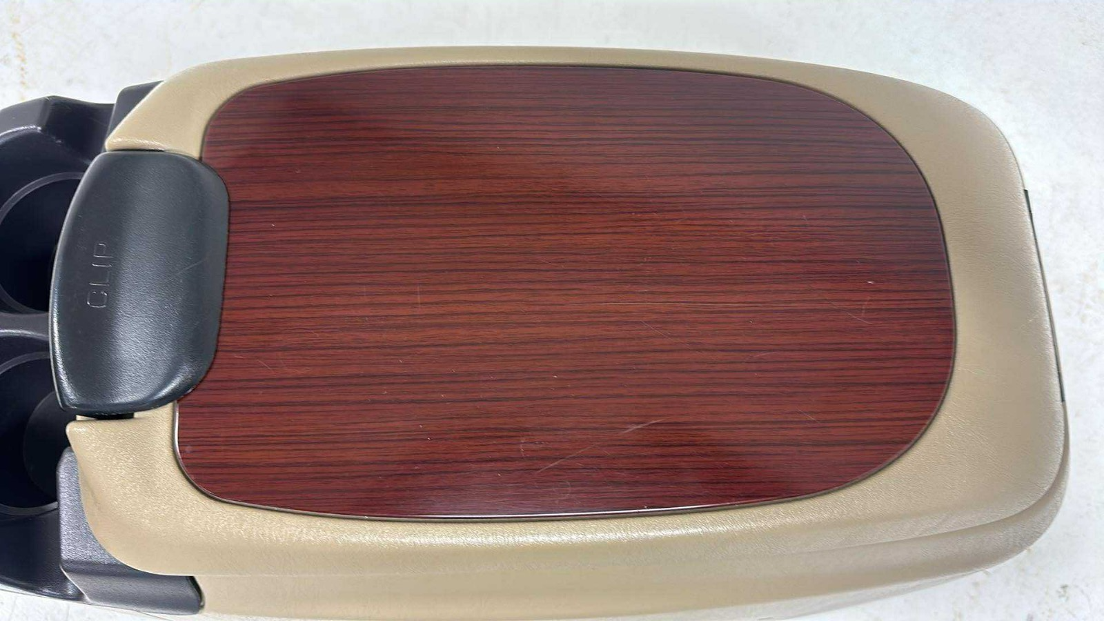 1999 - 2007 Ford Super Duty F250 Center Console, OEM Lariat Tan w/ Woodgrain