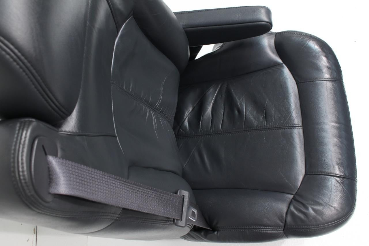 1999 - 2002 GMC Sierra Chevy Silverado Seats, Graphite Off-Black Leather, Power