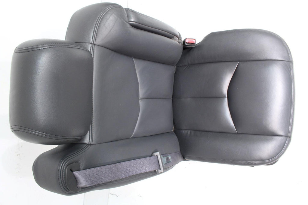 99-06 Sierra Silverado Front Seats, Dark Pewter Leather, Power Lumbar Bolster