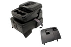 2014 - 19 Chevy Silverado GMC Sierra Black Leather Folding Jump Seat Console Kit