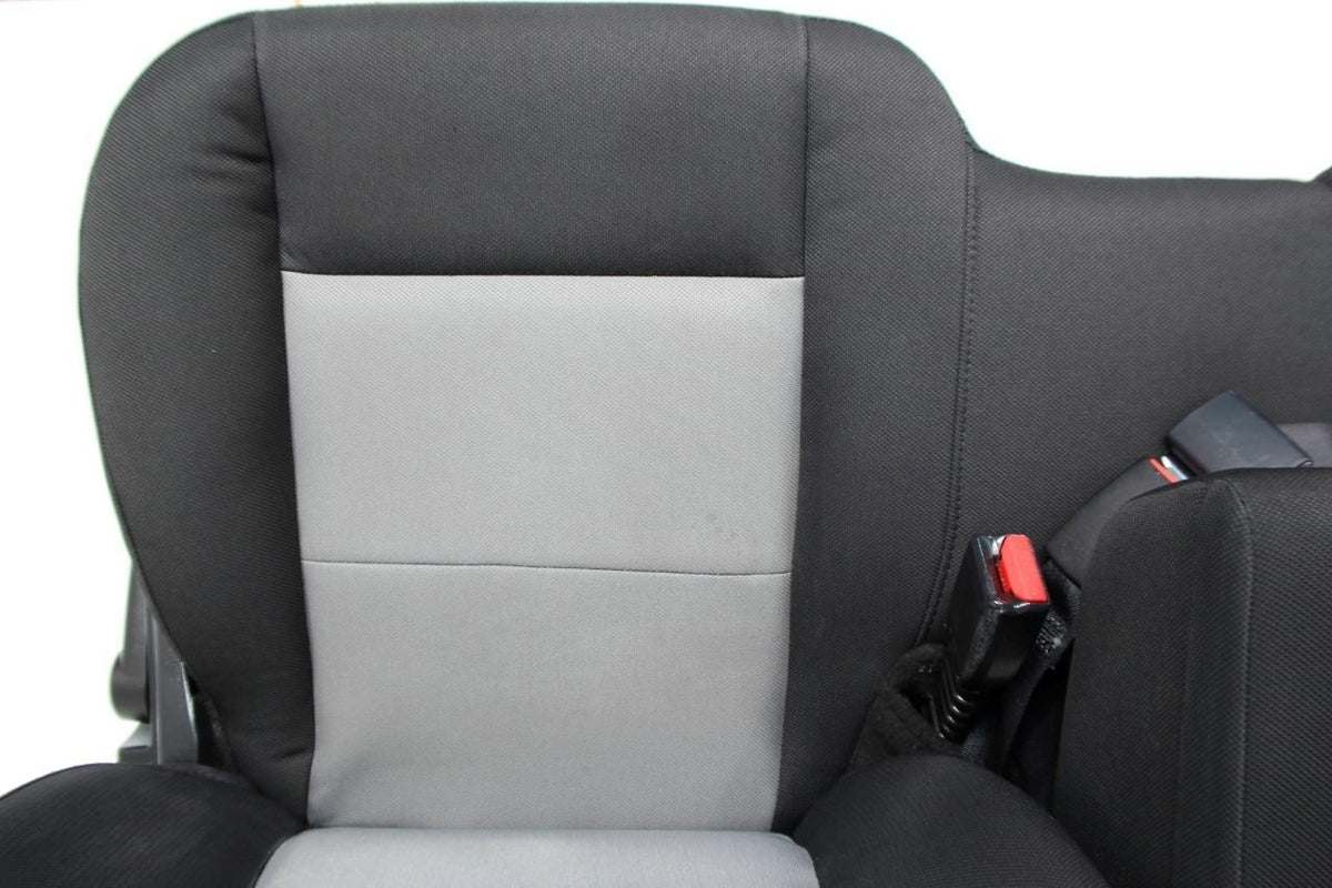 1998 - 2009 Ford Ranger Seats, Regular Cab 60-40 Split Bench, Black Gray Cloth