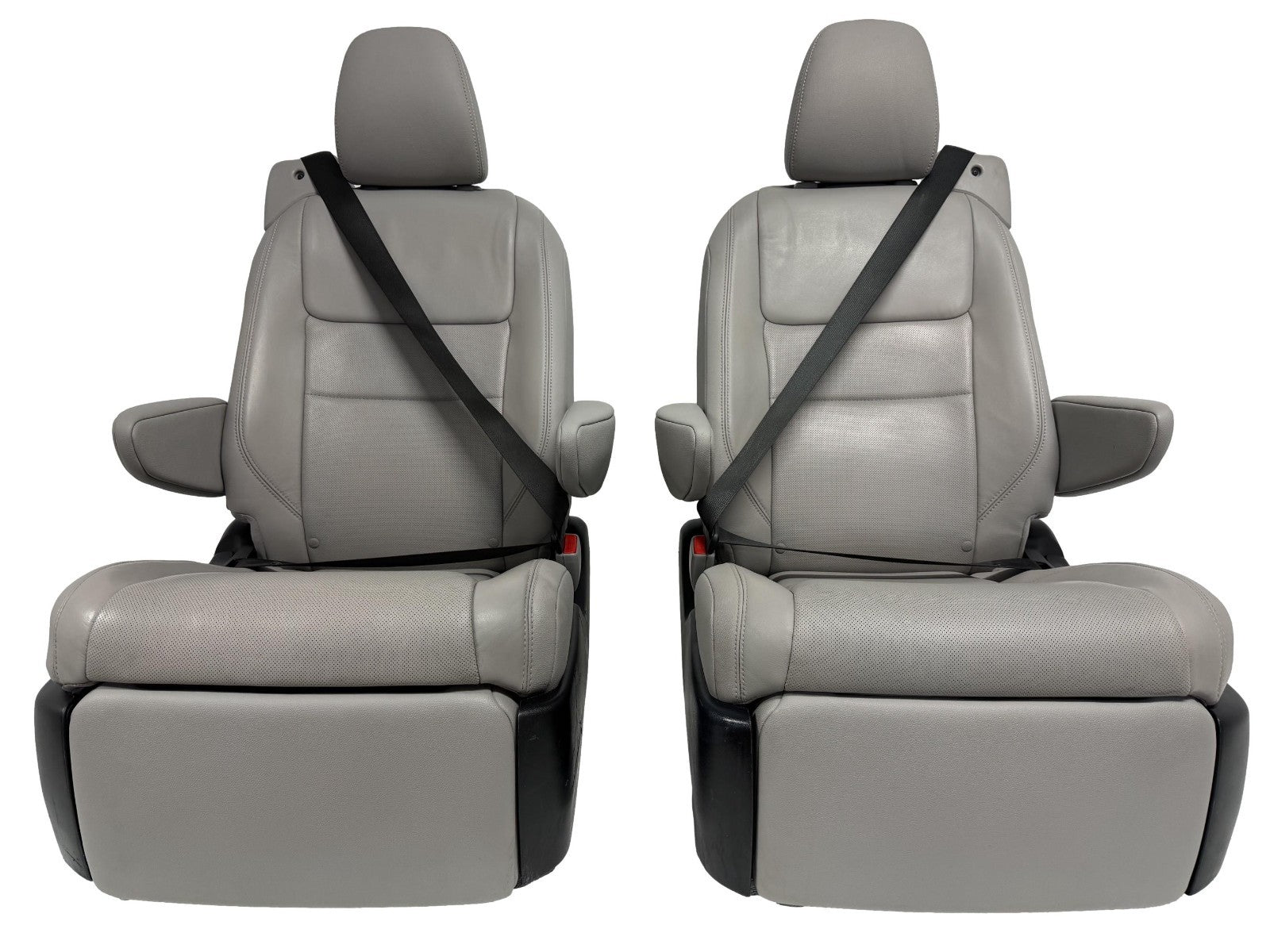2011–2020 Toyota Sienna 2nd Row Captain's Chair Recliner Seats, Gray Leather OEM