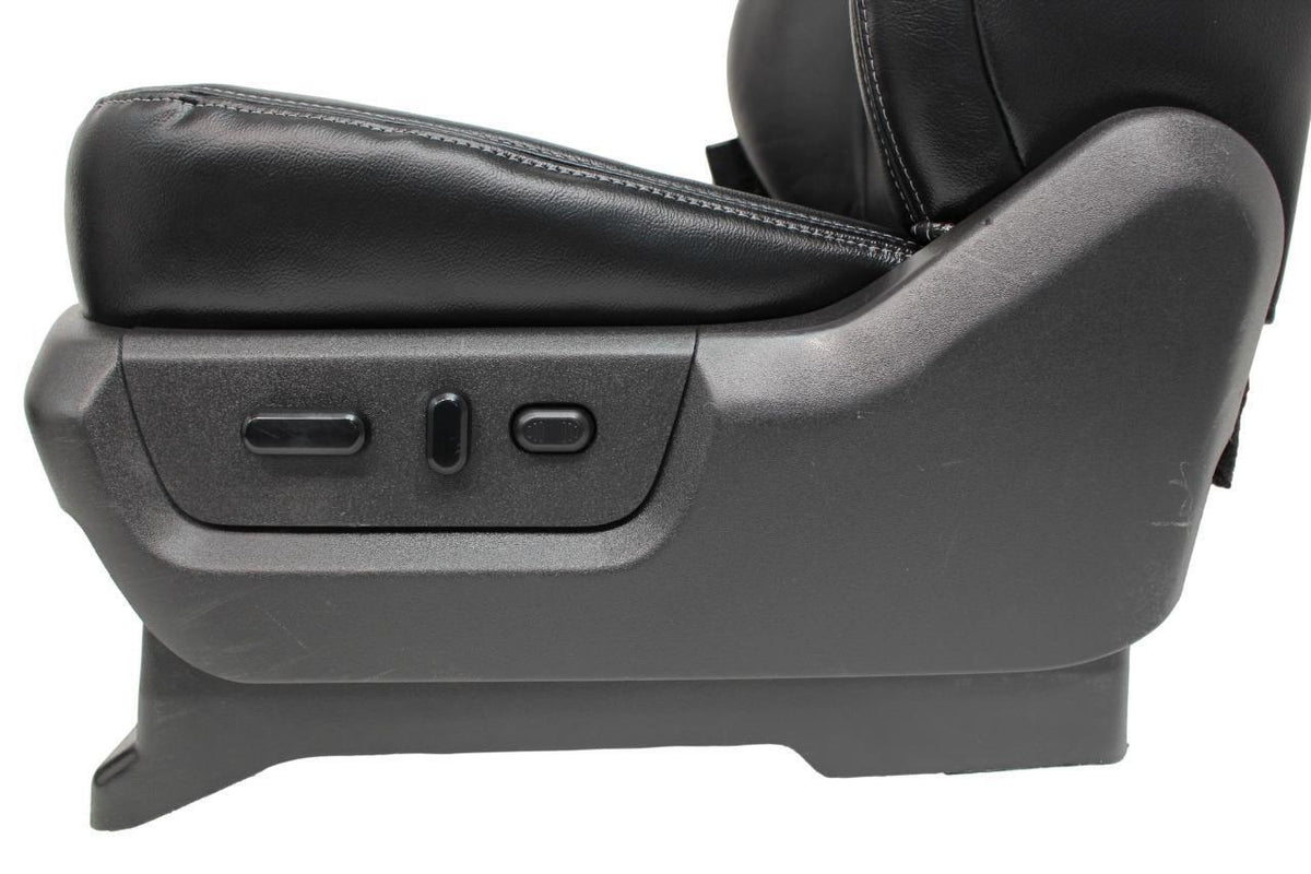1999 - 2016 Ford Super Duty Front Seats, Lariat Black Leather, Power Heat Cool