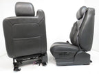 2003 - 2007 Sierra Silverado HD Seats, Dark Pewter Leather, Full Set Crew Cab