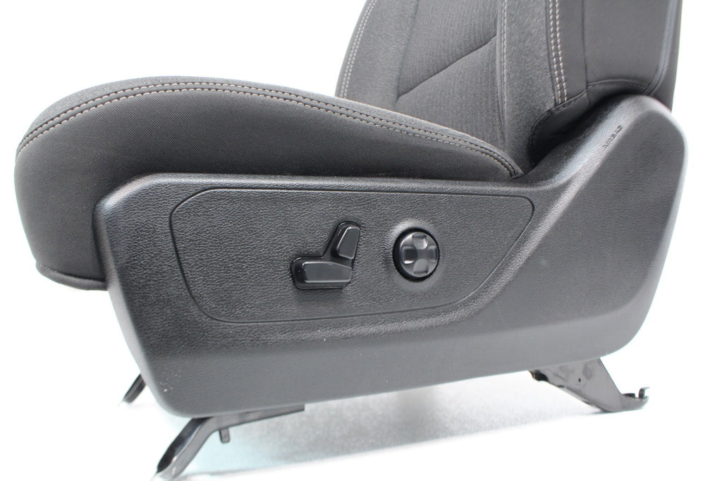2019 - 2026 Ram 1500 Drivers Seat, Powered w/ Lumbar, Dark Gray & Black Cloth DT