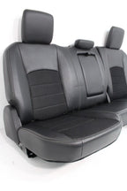 2002 - 2018 Dodge Ram Seats Set, Crew Cab, Sport Black Leather Powered Heated