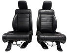 2007-2018 Jeep JK JKU 4-Door Wrangler Unlimited Seats Set, Black Leather Heat