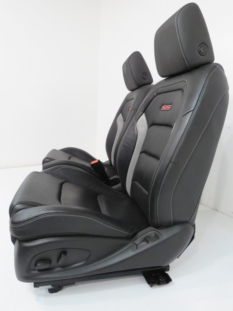 2016 - 2024 Camaro Seats, Front Rear Coupe, 2SS Black Leather Heated Ventilated