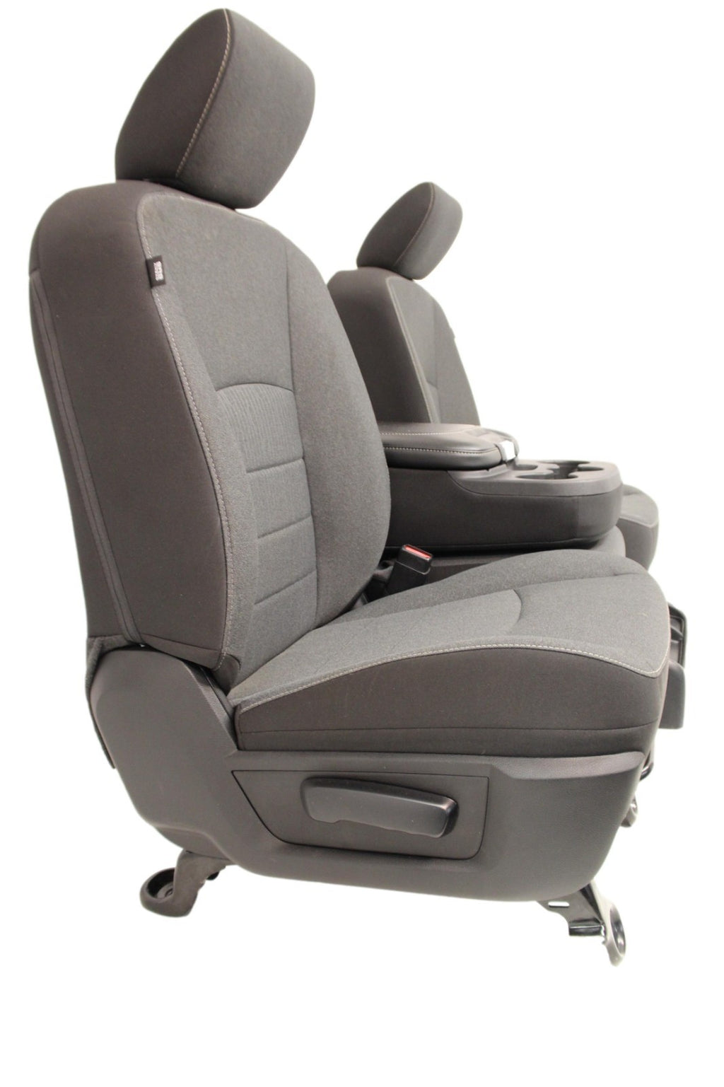 2019-2024 Ram Classic Front Seats, Diesel Gray Black Cloth, Manual w/ Jump Seat