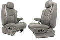 1999-2007 Sierra Silverado Heated Power Leather Seats Pewter Gray, 2-Way Lumbar