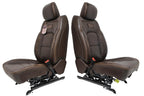 2019 - 2025 Ram 1500 Longhorn Saddle Leather Heated & Cooled Front Seats Takeout