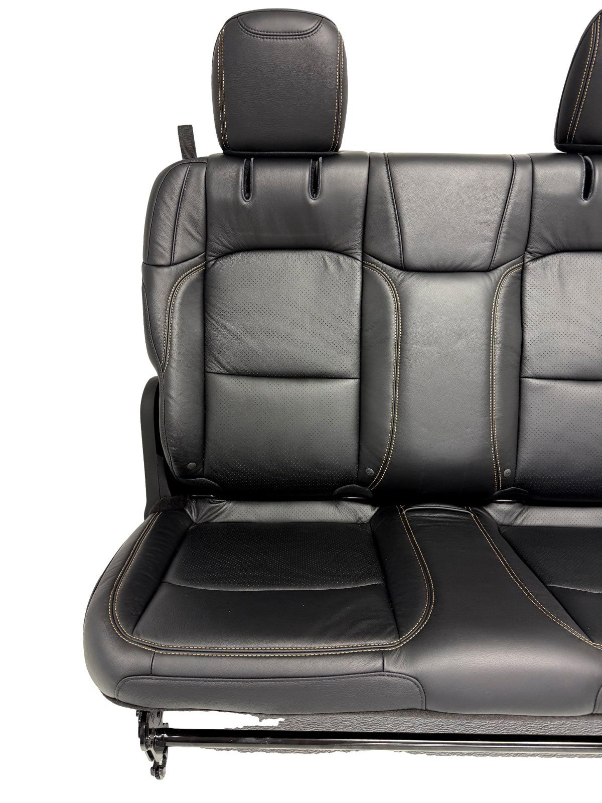 2018 - 2026 Jeep Wrangler JL Seats Set, 2-Door MOPAR Black Leather Orange Stitch