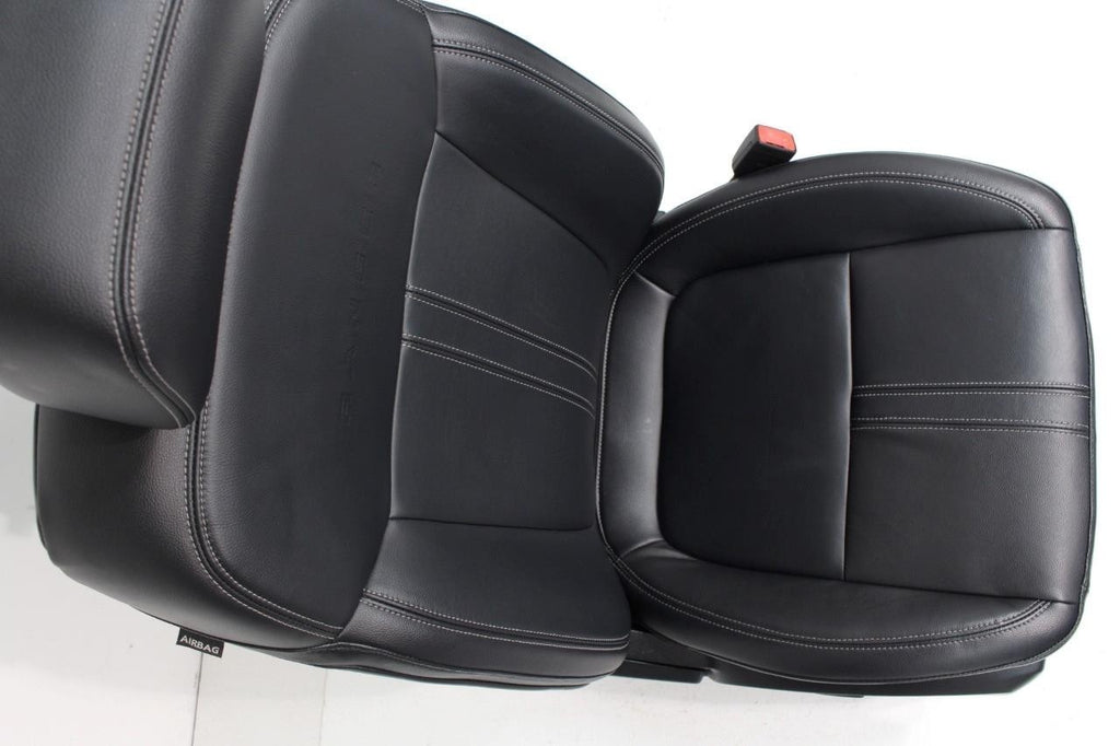 2019 - 2023 Ford Ranger Seat Set, Lariat Heated Black Leather Front & Rear OEM