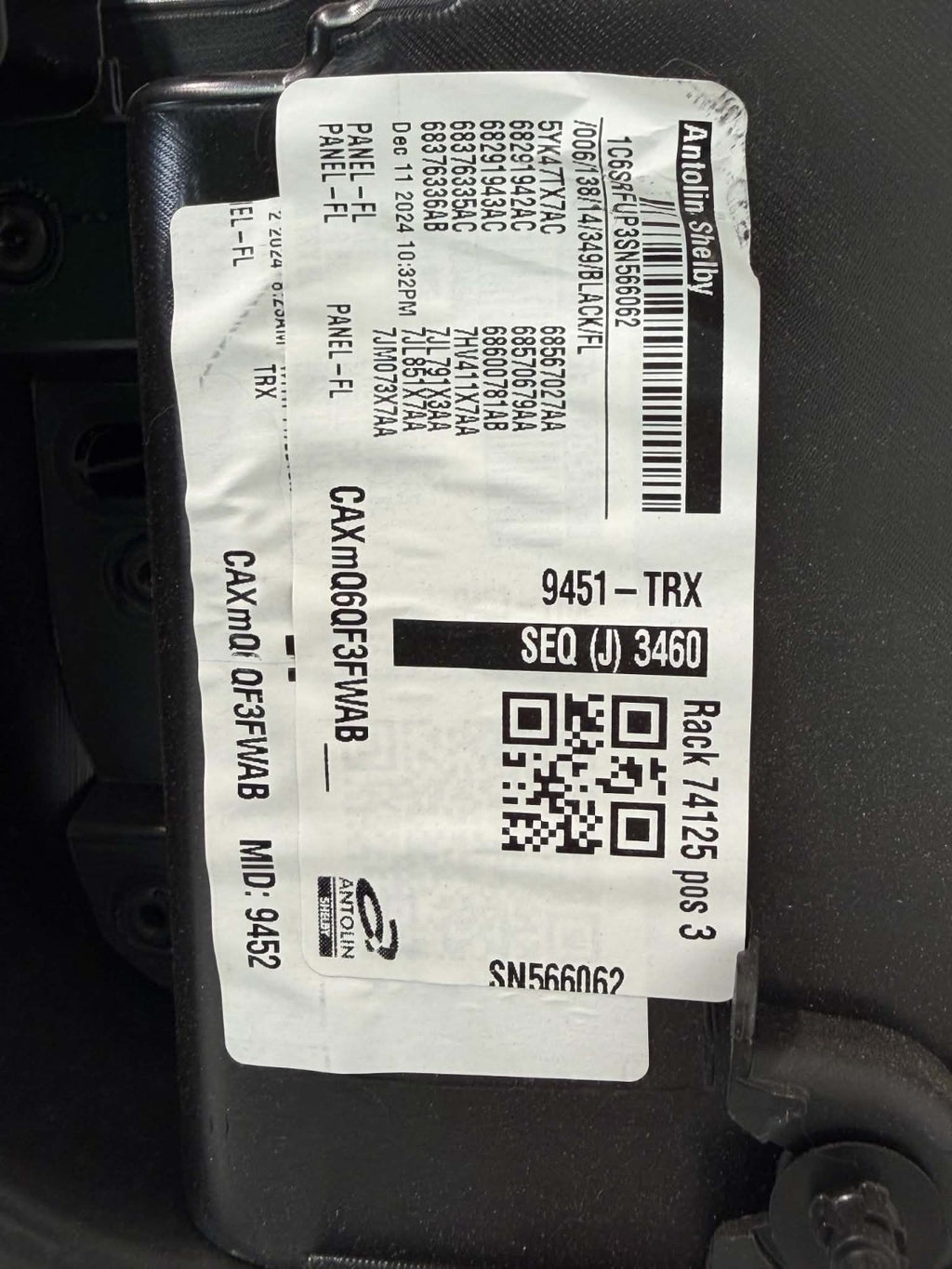 2019 - 2026 Ram 1500 Door Panels, Crew Cab RHO Black OE Carbon Fiber, ZERO MILES