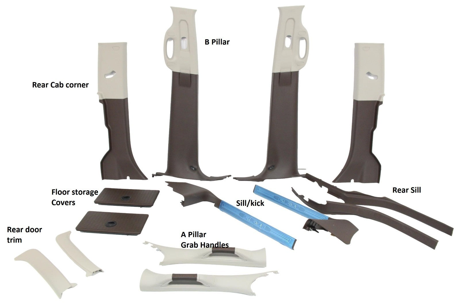 2019 - 2026 RAM HD Longhorn Complete Interior, Seats Panels +More, Bison Brown