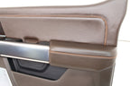 2023 - 2025 Ford Super Duty King Ranch Door Panels, Full Set, Brown Leather OEM